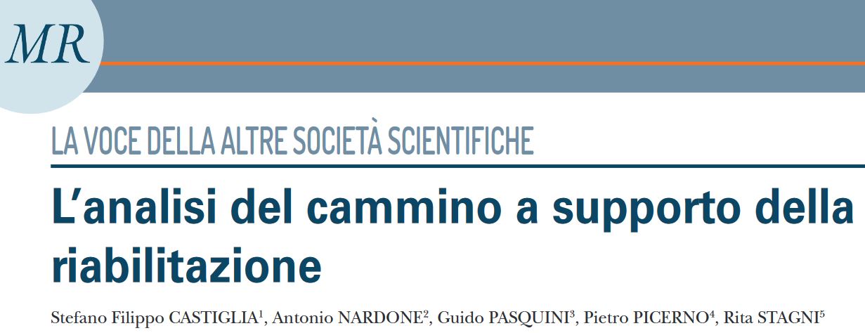 Pubblicato su Giornale Italiano di Medicina Riabilitativa l'articolo SIAMOC: L’analisi del cammino a supporto della riabilitazione